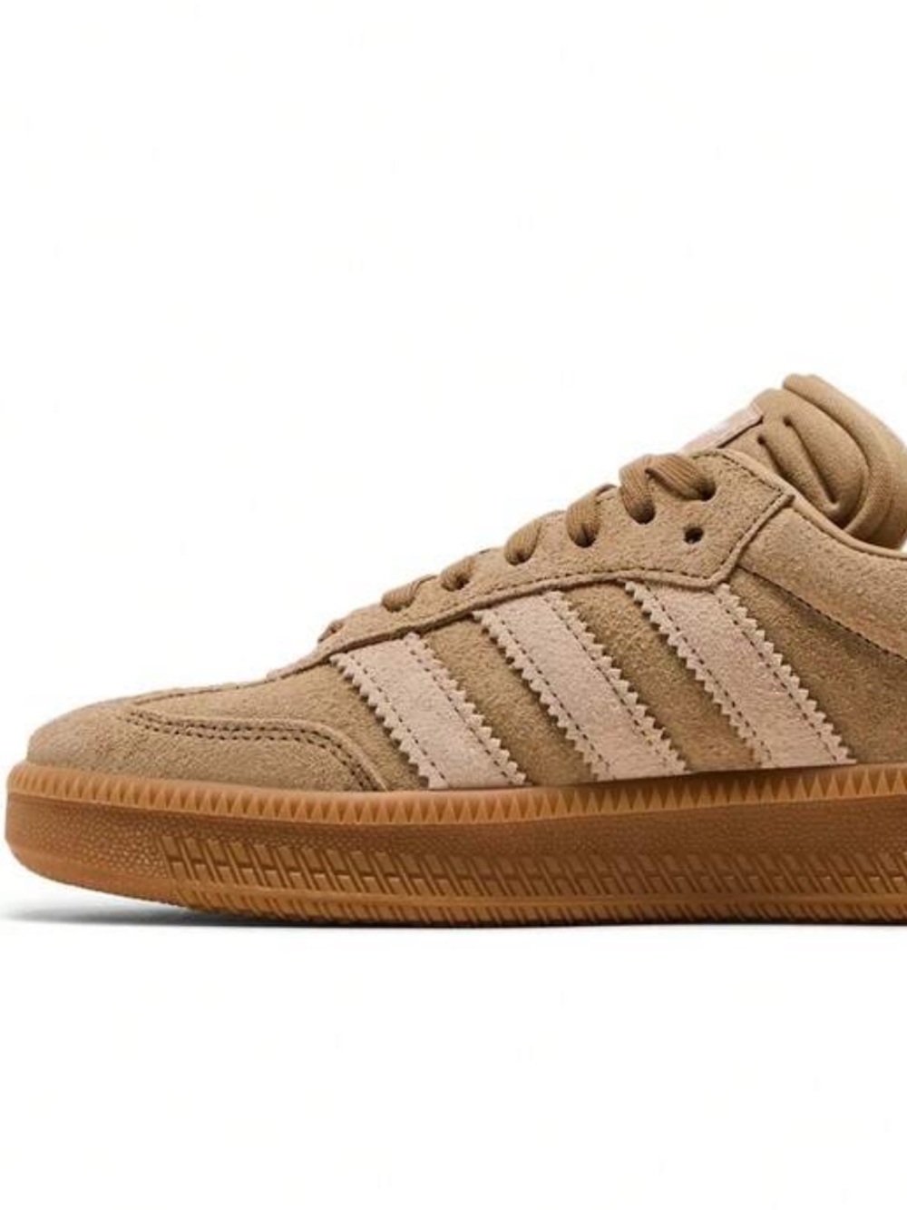 adidas Samba Suede Sneakers in Tan and Light Beige - Picture 5 of 6
